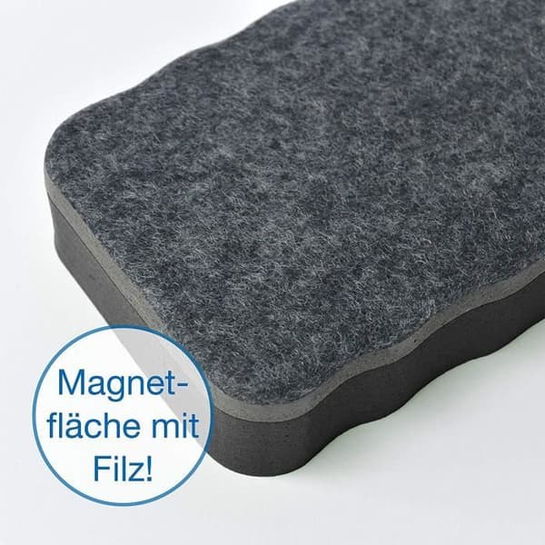 OfficeTree ® set med 5 skrivtavlor - svarta - magnetiska - effektiv kemtvätt - raderar ritningar