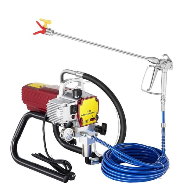 1500W 3300PSI 2,2L/min Professionell elektrisk högtryck luftlös väggfärgsspruta, justerbar flödeskontroll, avtagbar och lätt att rengöra