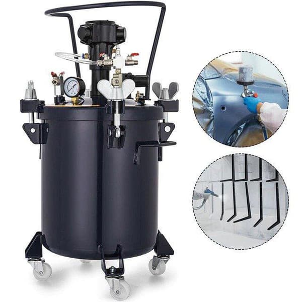 90PSI 30L tryckfärgsburk med automatisk luftblandare och precisionstryckmätare