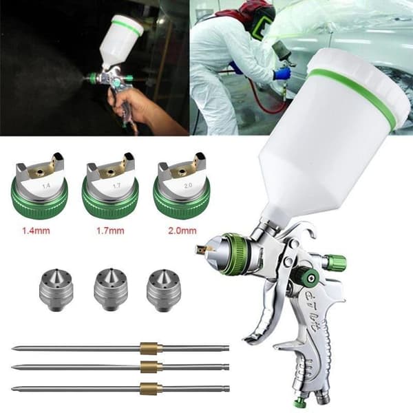 Professionell luftborste,hemspruta, automålningsverktyg,1,4 1,7 2,0 mm munstycke