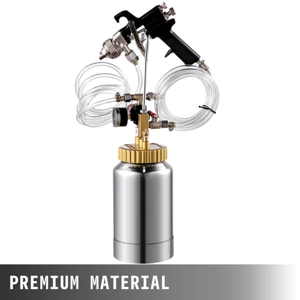 2L kommersiell färgtryckskärl med 1,8 mm munstycke, tryckmätare och vätsketrycksregulator, högkvalitativt material, säkert, stabilt, justerbart flöde