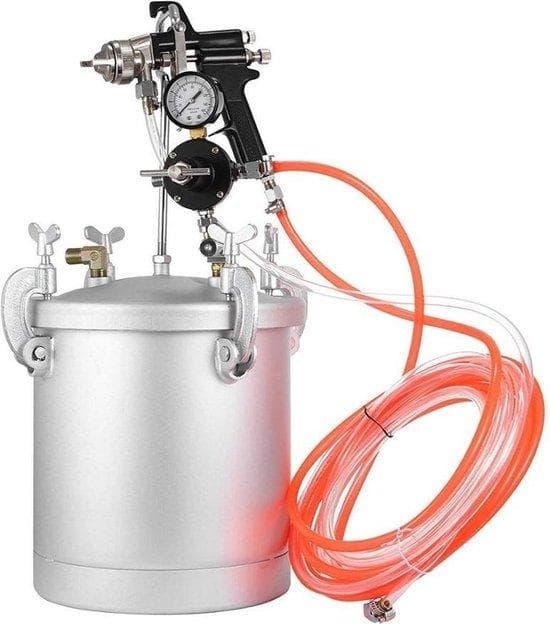 DIY -färg - tryckfärgtank - 10 liter - sprayfärg - målning - spraypanna - med spraypistol