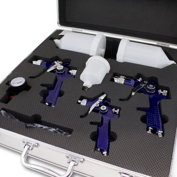 Set med sprutpistoler, f�rgpistol, 3 st