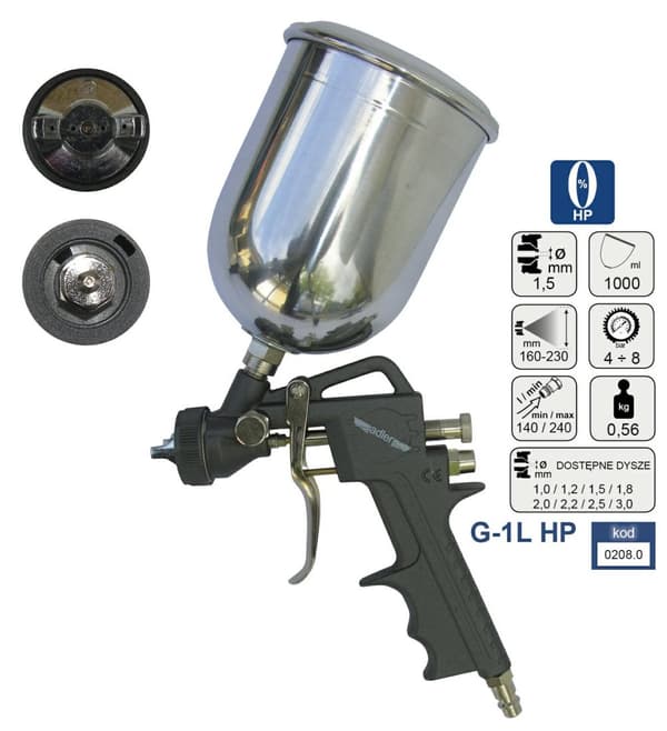 ADLER PISTOL LAK.G. HP 1,5 mm G-1L