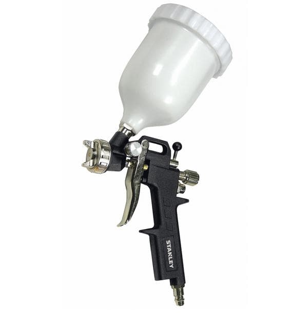 STANLEY SPRØJTEPISTOL MED TOP TANK, 2,5 mm DYSE, 250 l/min, 3,5 Bar