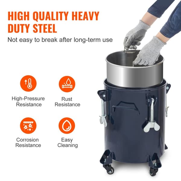 Trykkoger Tank, 30L Kapacitet, Metalstativ