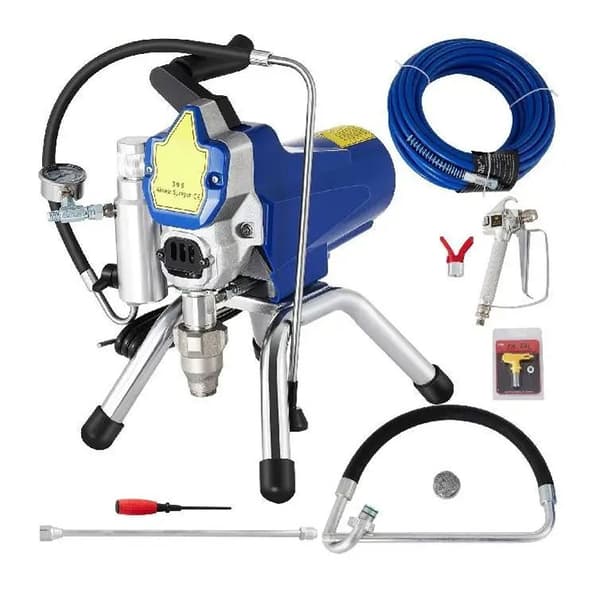 2200W 3300PSI 2,5 L/min högtrycksspruta för väggfärg, justerbar flödeskontroll, avtagbar och lätt att rengöra