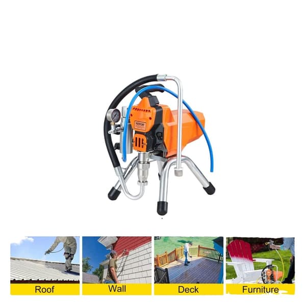 Luftfri Färgspruta, 2200W Effekt, 2 L/Min Flödeshastighet,2200W 2000W