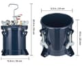 Miniatyrbild 7 av 7: 0-70psi 10L färgtryckskärl för hartsprodukter, sprayfärgstrycktank, dubbelventildesign, uppgraderad tätning