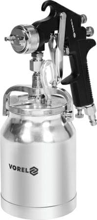 VOREL HVLP RUISKUTUSTYSLI 1000 ml ALASÄILIÖLLÄ 80901