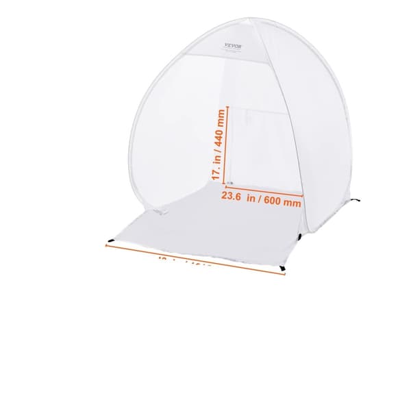 VEVOR Spray Malingshus, Hurtig Opsætning, Rummelig Indvendig,60x60x70in in Danish is: 60x60x70 tommer