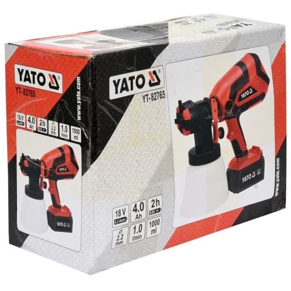 YATO Sprutpistol med Li-Ion-batteri 4.0Ah 18V 1L-min