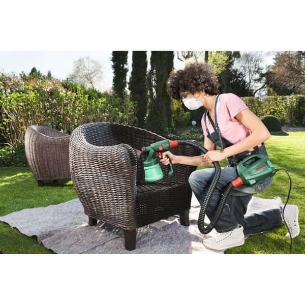 Bosch målarpistol - PFS 1000 - 410 W - Flöde: 0 - 100 ml/min - Tank: 800 ml - Flexibel: 1,3 m