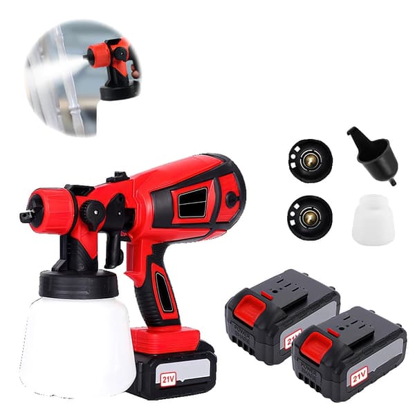 Elektrisk Sprutpistol, 200W Effekt, 900ml Kapacitet,Eu plugg, 2 Batteri