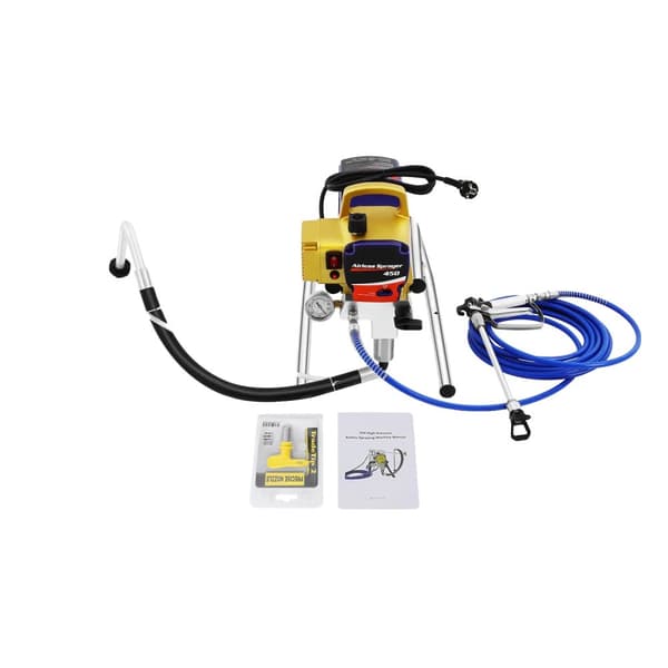 Luftlös färgspruta, 1500W effekt, 3300 PSI maximalt tryck,Guld