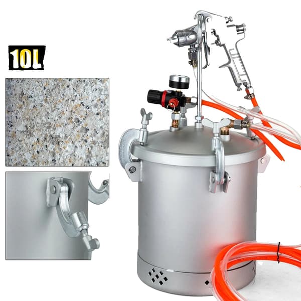 Tryckmålartank, 10L kapacitet, 3,0 mm munstycke, 45-60 PSI drift