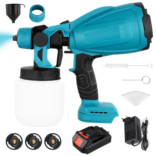 Färgspruta, 550W effekt, 1000ml behållare,gräddvit