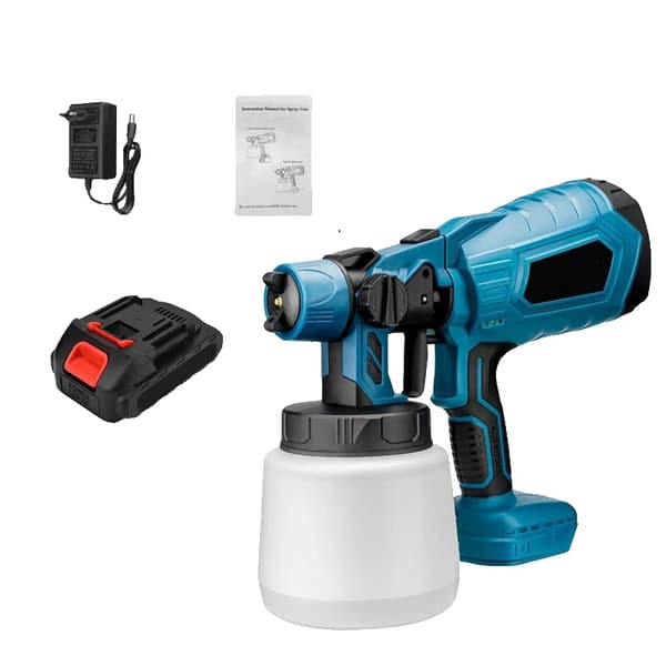 Elektrisk Sprutpistol, 1500W Effekt, 1000ML Kapacitet,1 Batteri 1 EU-kontakt