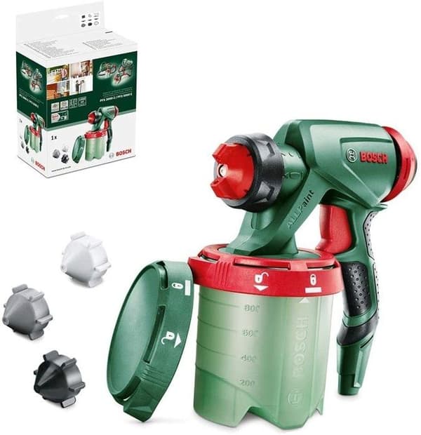 BOSCH Spraypistol för PFS 3000-2/PFS 5000 med 1000 ml kopp