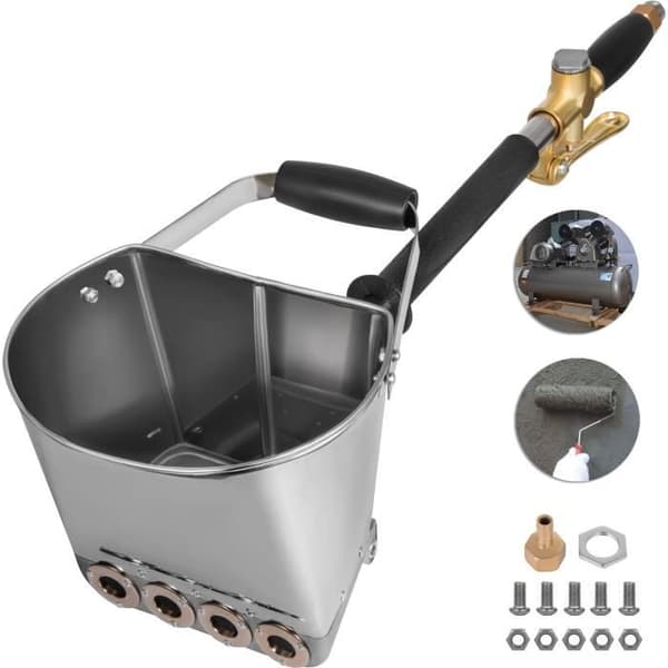 Cementmortel pistol - VEVOR - 4 sprutmunstycken - Puts spruta