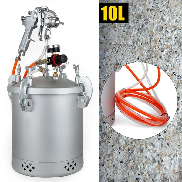 Trycktank Pot Luft Färg Sprutpistol, 10L Kapacitet, 3mm Munstycke, Effektiv Prestanda