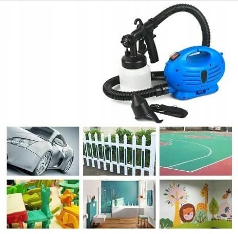 VÄGGMÅLNINGSPISTOL 650W FÄRG ZOOM KRAFTFULL SPRAYMÅLNING