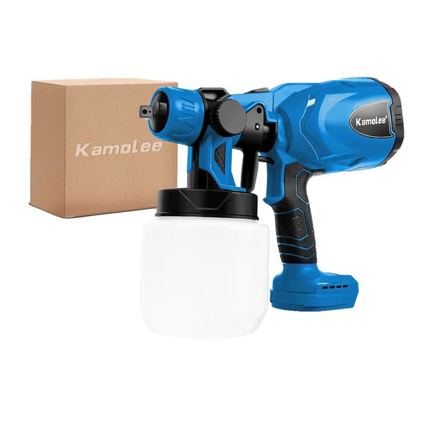 Kamolee Trådløs Elektrisk Malersprøjte, 800 ml Beholderkapacitet, 30.000 RPM Hastighed,EU stik, Ingen batteri