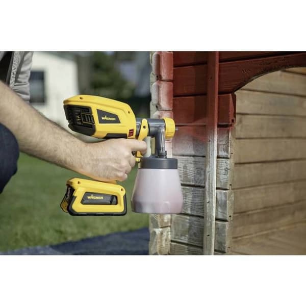 Färgpistol - WAGNER - Universal Sprayer W600 Flexio 18V - steglöst justerbar, 0-500 ml/min - 2 koppar och munstycken