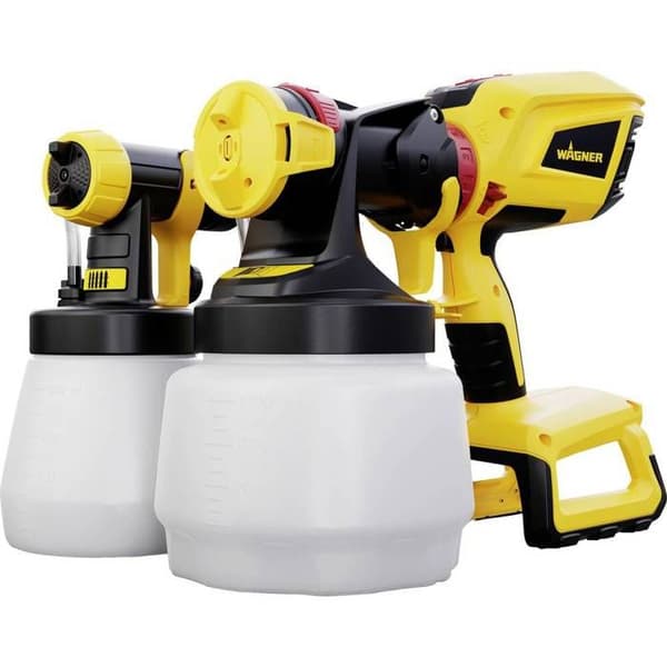 Färgpistol - WAGNER - Universal Sprayer W600 Flexio 18V - steglöst justerbar, 0-500 ml/min - 2 koppar och munstycken