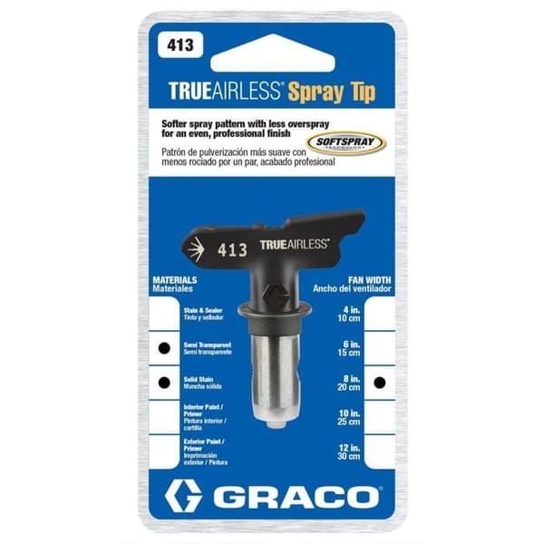 Graco - TRA413 - TrueAirless 413 - Spraymunstycke - För Magnum A20, A30, A45, A60, A80, A100, ProS19, ProS21, Svart
