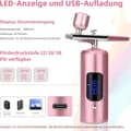 Pikkukuva 4 / 7: Lollanda Airbrush Machine – Langaton ruiskupistoolisarja USB-latauksella ja 3 nopeustilalla, kynsitaiteeseen, kakun koristeluun ja maalaukseen