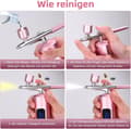 Pikkukuva 5 / 7: Lollanda Airbrush Machine – Langaton ruiskupistoolisarja USB-latauksella ja 3 nopeustilalla, kynsitaiteeseen, kakun koristeluun ja maalaukseen