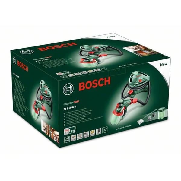 BOSCH Malerpistol PFS 5000 E - 1200 W - Gennemstrømningshastighed: 500 ml / min + mixer