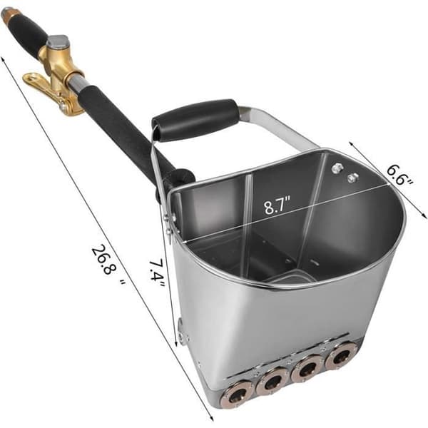 4 Luftdriven Cementmortel Spruta, Automatisk Lufttratt Betongspruta, För Målning