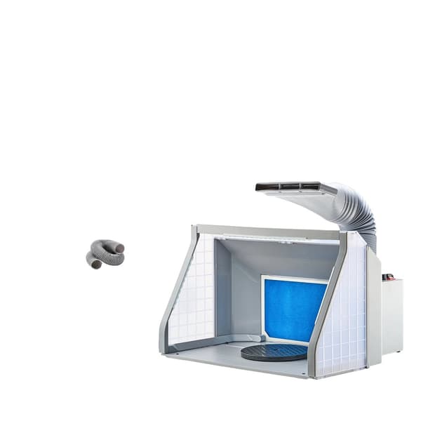 Airbrush Spray Booth, Dobbelt Udsugningsventilatorer, Bærbart Design,49,2 cm