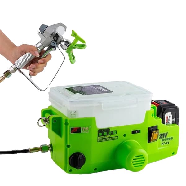 Luftlös färgspruta, 500W effekt, hög flödeshastighet 17L/min,Inget batteri