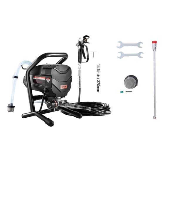 Luftlös färgspruta, 650W effekt, 3000 PSI tryck,650W 0,25 gpm