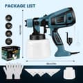 Miniatyrbild 2 av 2: Sprutpistol, 650W effekt, 1400ml kapacitet,EU PLUG 220V