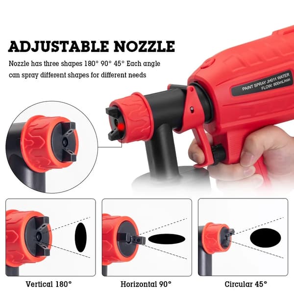 Elektrisk Spraypistol, 1000 ml Kapacitet, 700 W Effekt, 800 ml/min Sprayhastighed,EU-stik