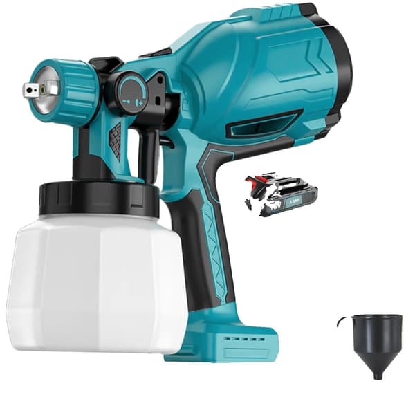 Elektrisk färgspruta, 1000 ml kapacitet, 550 W effekt, HVLP-teknik