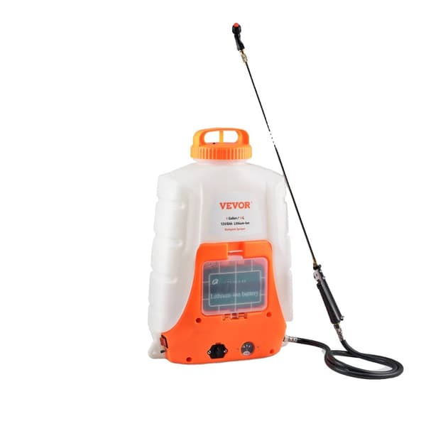 Batteridriven ryggspruta, 4 gallons kapacitet, 90 PSI maximalt tryck,4 gal = 4 gal