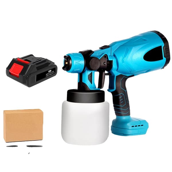 Elektrisk Spraypistol, 800 ml kapacitet, 42000 omdrejninger pr. minut,Med 1x batteri