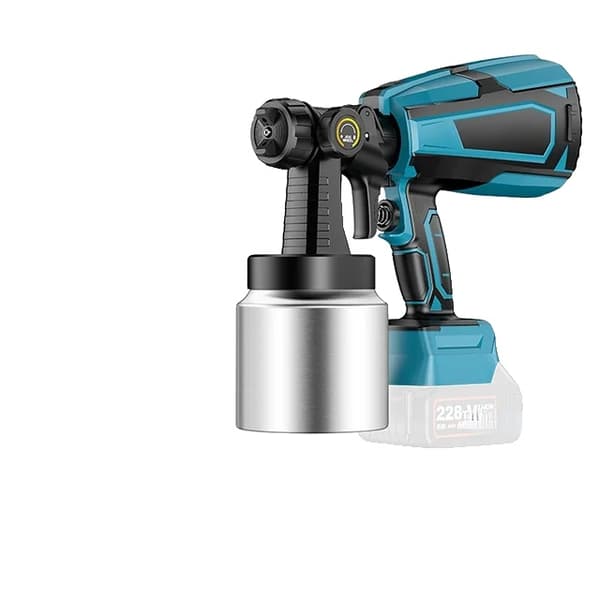 Elektrisk sprutpistol, trådlös drift, kompatibel med Makitas 18V-batteri., Plast+Metall Kruka Utan Batteri, EU-kontakt
