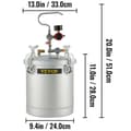 Miniatyrbild 2 av 4: Tryckmålad behållare, 10 liters kapacitet, luftregulator ingår