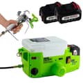 Miniatyrbillede 1 af 2: Højtydende malersprøjte, 500W motor, 21V lithiumbatteri,2 Batteri