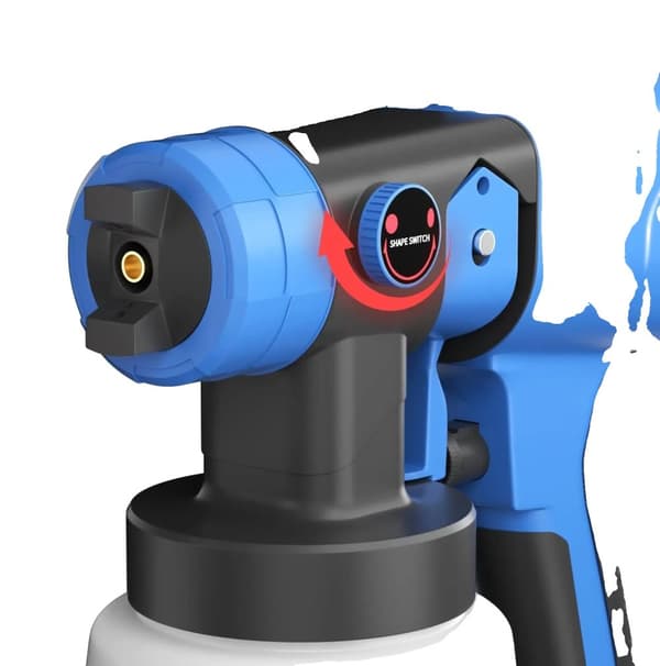 Elektrisk färgspraysystem, 3 sprädlägen, 600 W effekt