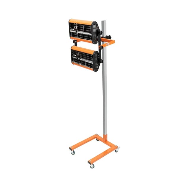 Infraröd Radiator Färg Torkare, 2000W Effekt, Justerbar Lamphuvud Höjd, Snabbtorkande Teknik,Orange