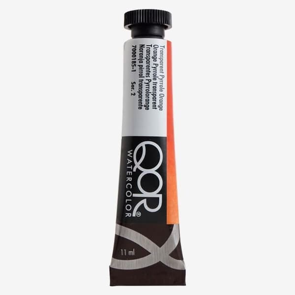 Gyllene: Qor: Akvarellfärg: 11ml: Transparent Pyrrole Orange