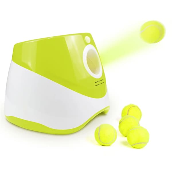 Automaattinen pallonheittäjä, säädettävät heittomatkat, kompakti muotoilu,Fluoresoiva vihreä