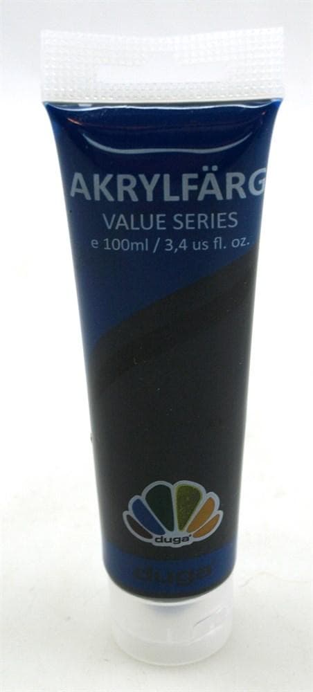 Färg Akryl Svart 2-pack 100 ml